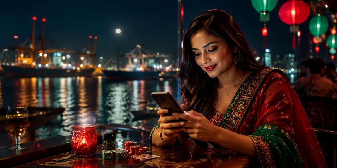 চট্টগ্রামে ক্যাসিনো অ্যাপ ব্যবহারের দৃশ্য লাল সবুজ থিমে
